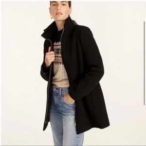 Italian stadium wool lodge coat J. Crew